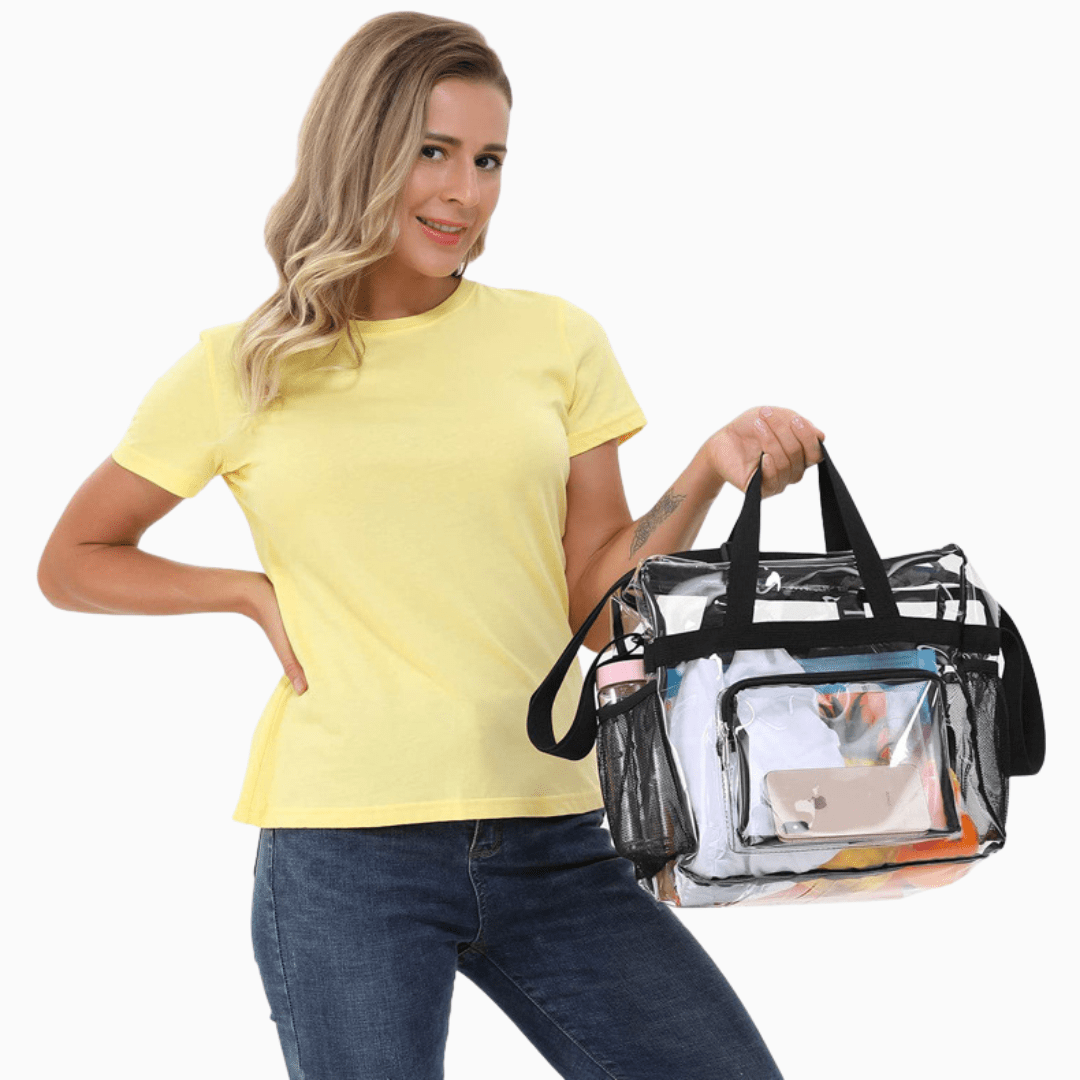 Bolso Bandolera Transparente - Hola mundo