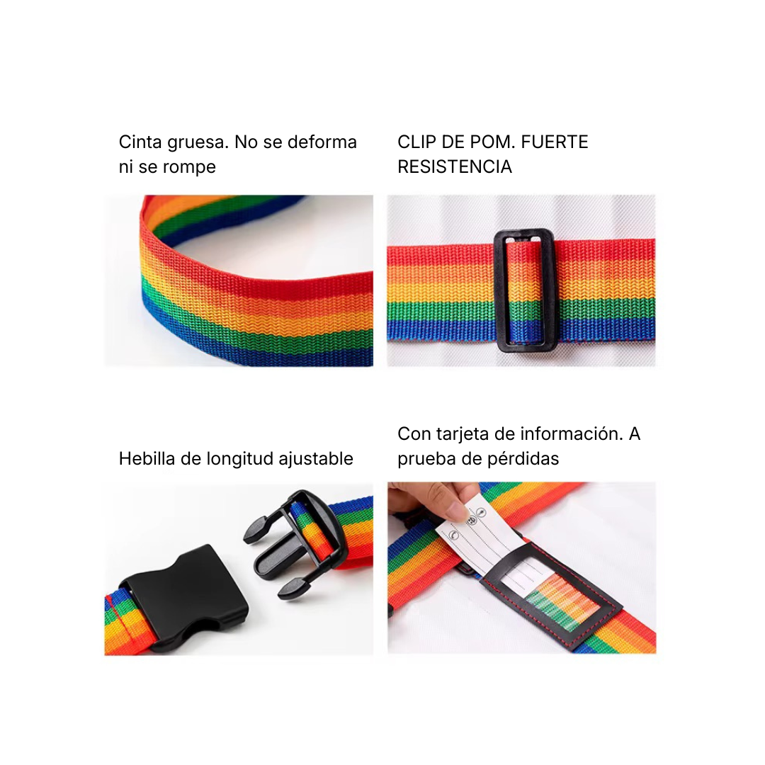 Correa Identificatoria Cruzada para Equipaje - Hola mundo