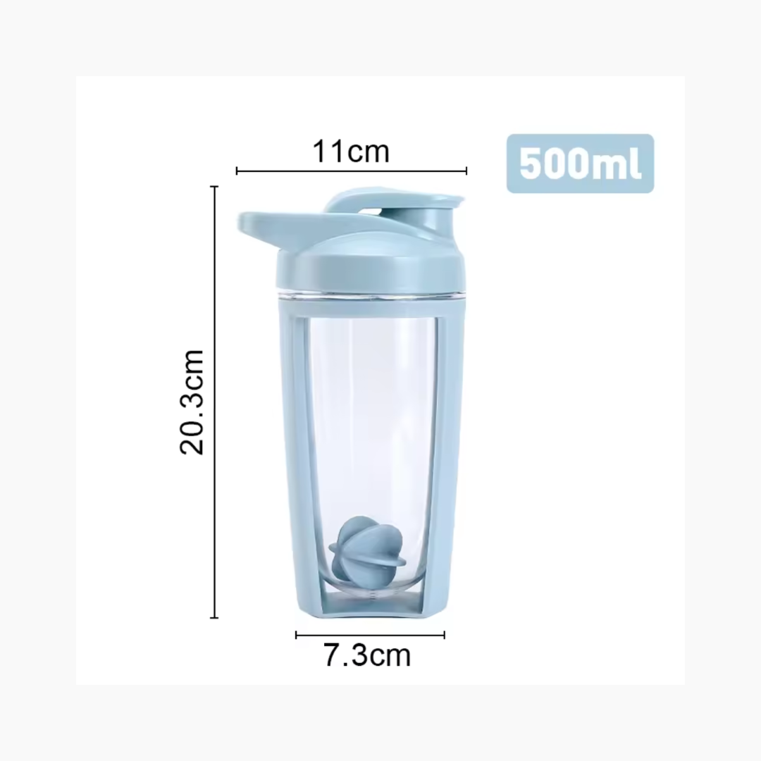 Vaso Shaker Mezclador para Proteínas 500ml