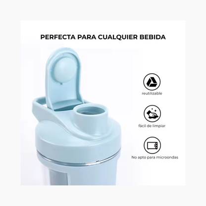 Vaso Shaker Mezclador para Proteínas 500ml