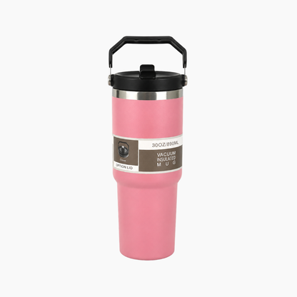 Vaso Térmico con Manija y Sorbete 30 Oz 890ml