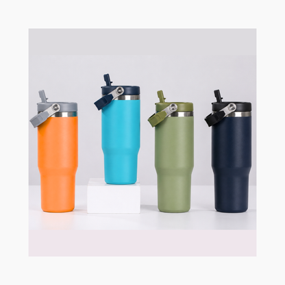 Vaso Térmico con Manija y Sorbete 30 Oz 890ml