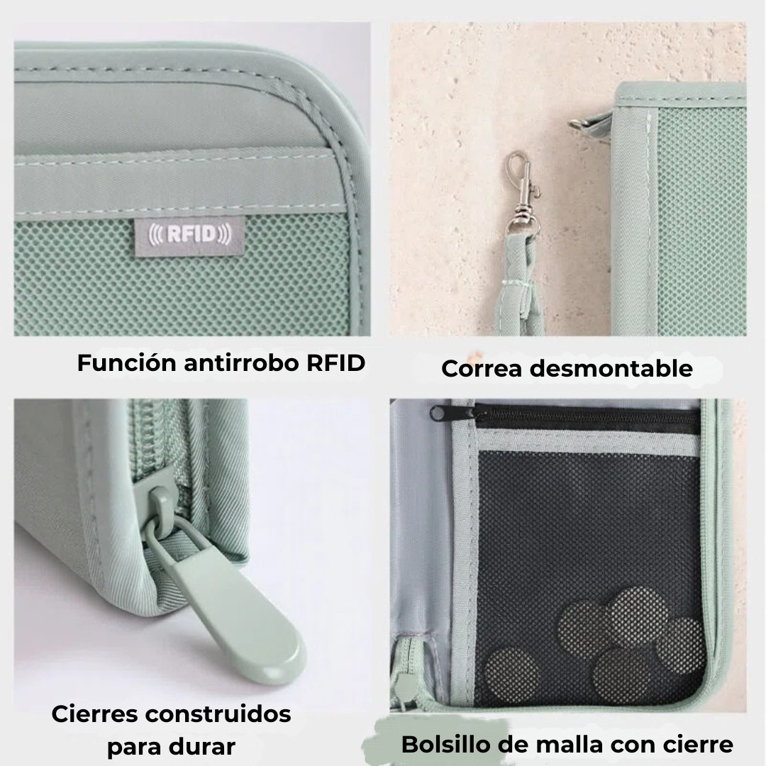 Porta Pasaporte con RFID