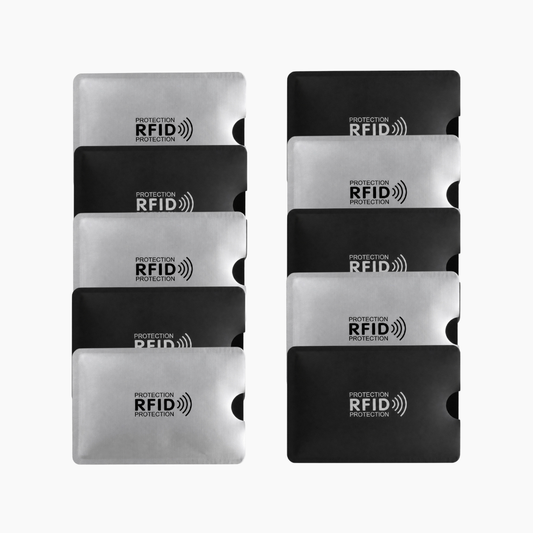 Combo Funda protectora de tarjetas con bloqueo RFID x 10 unidades