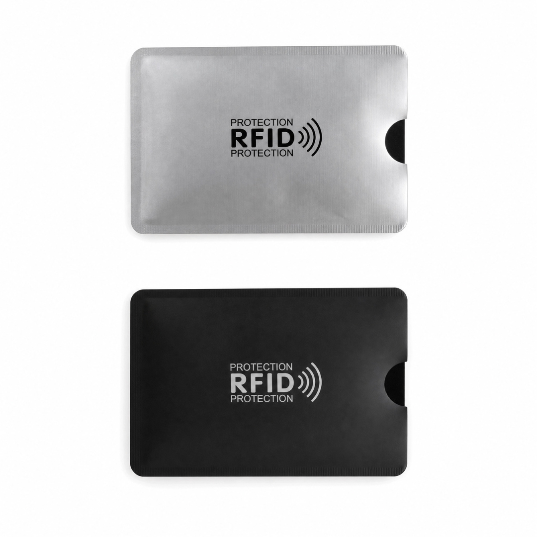 Funda protectora de tarjetas con bloqueo RFID x UNIDAD