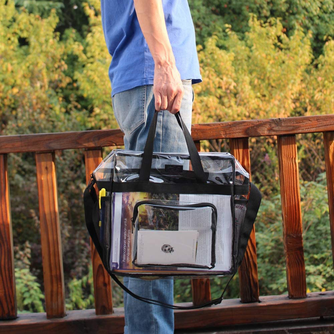 Bolso Bandolera Transparente - Hola mundo
