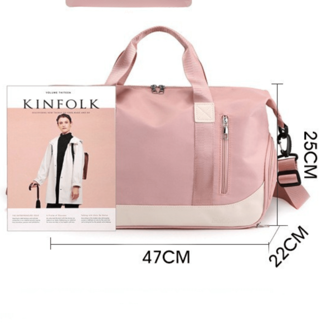 Bolso Multifunción Con Compartimento para Calzado - Hola mundo