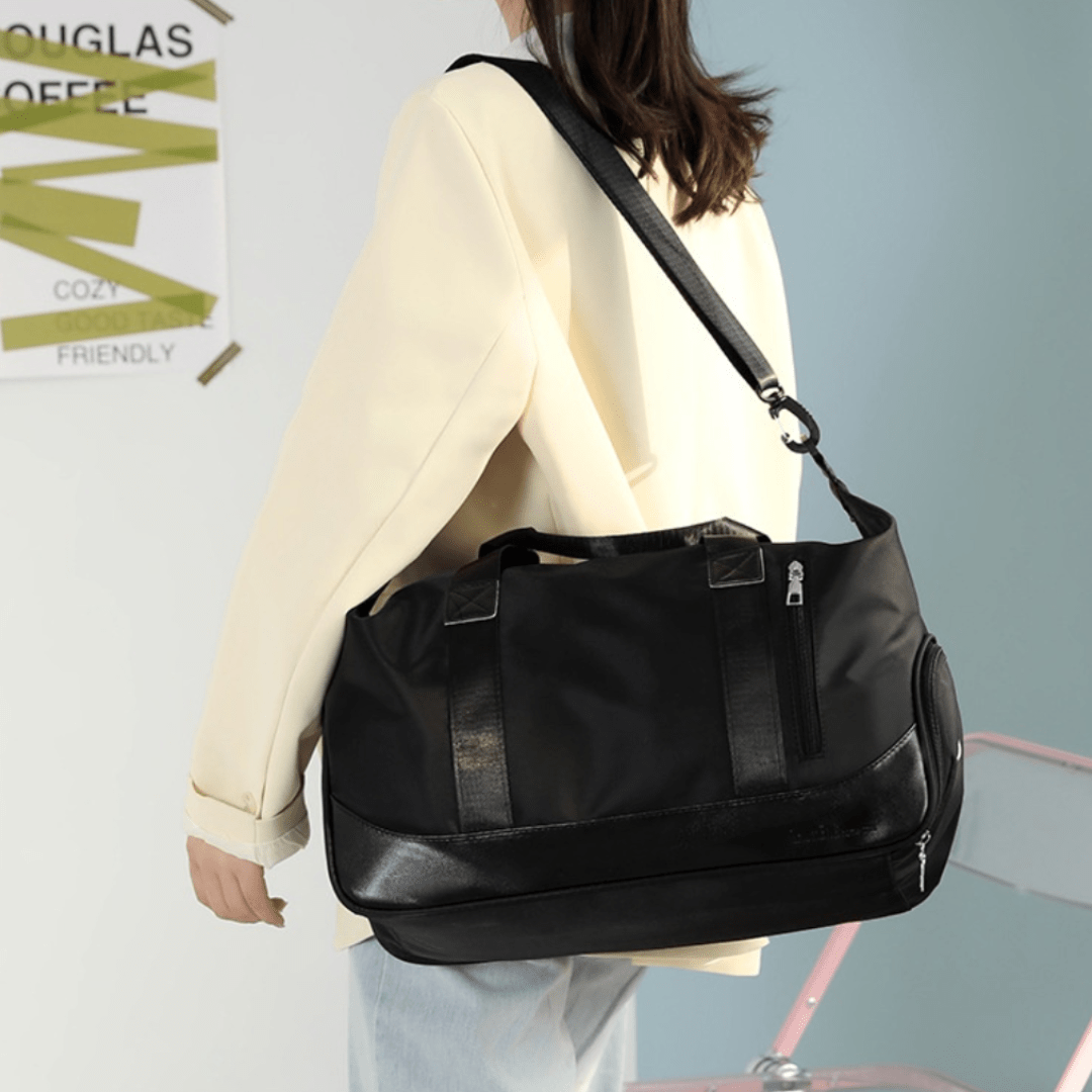 Bolso Multifunción Con Compartimento para Calzado - Hola mundo