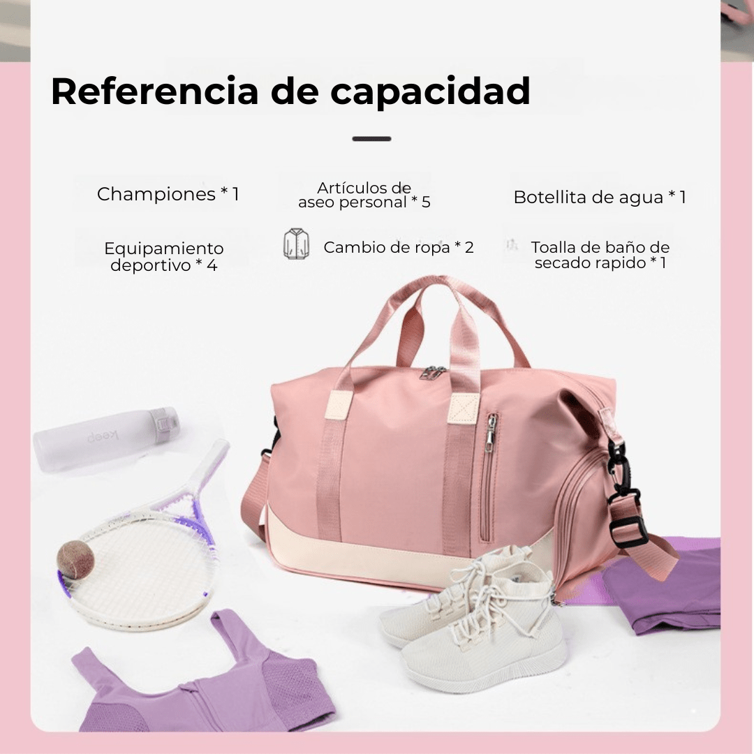 Bolso Multifunción Con Compartimento para Calzado - Hola mundo