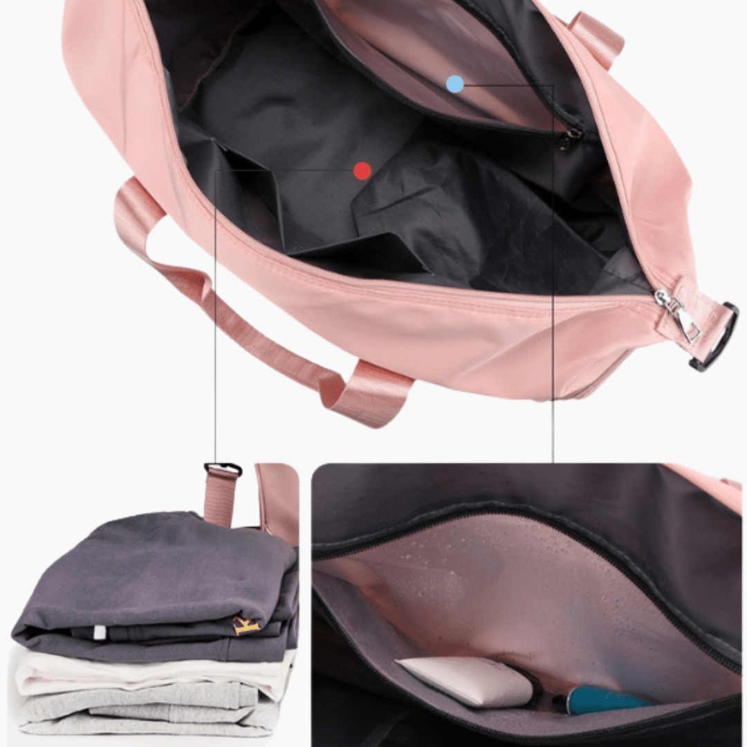 Bolso Multifunción Con Compartimento para Calzado - Hola mundo