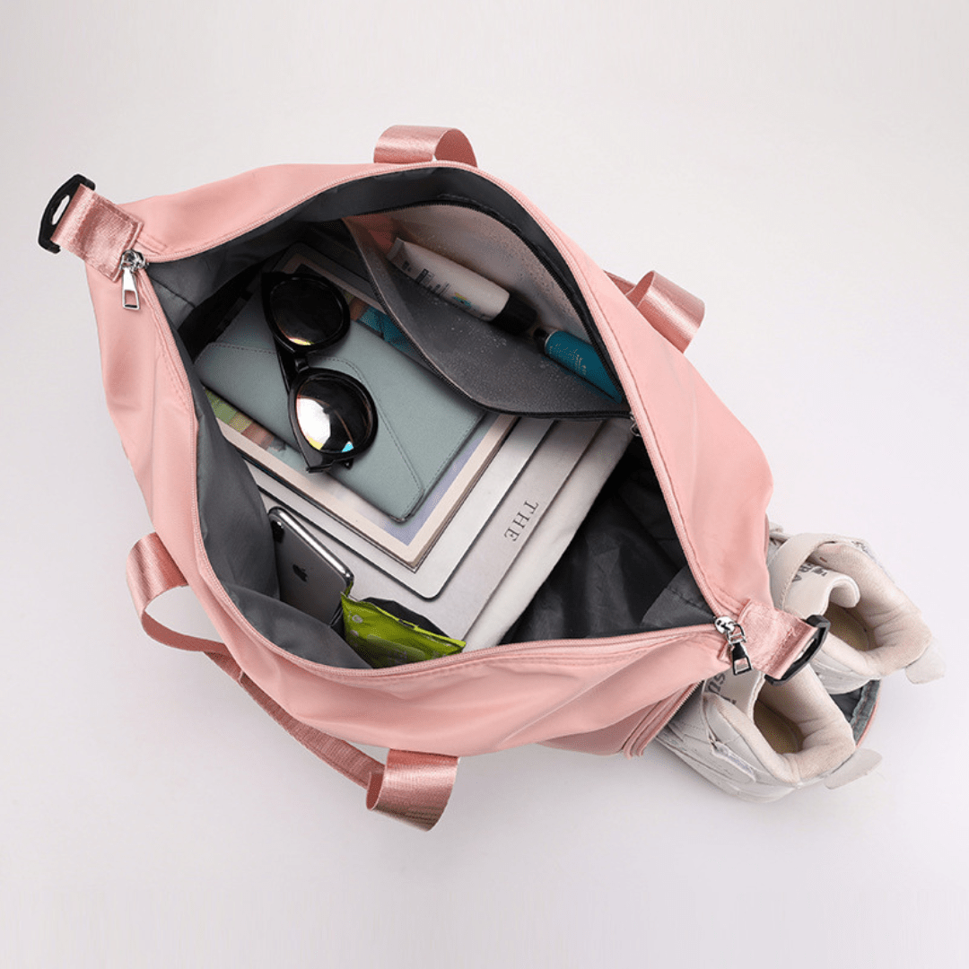 Bolso Multifunción Con Compartimento para Calzado - Hola mundo