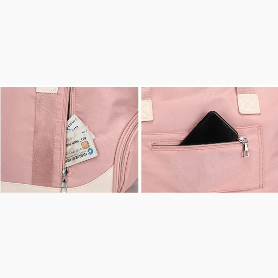 Bolso Multifunción Con Compartimento para Calzado - Hola mundo