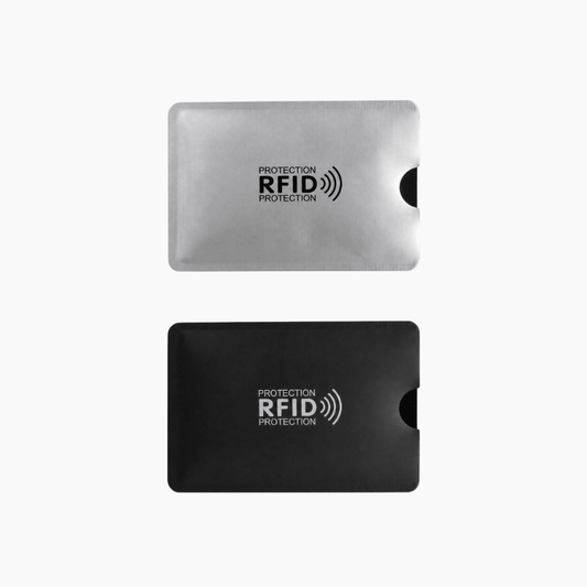 Combo Funda protectora de tarjetas con bloqueo RFID x 10 unidades - Hola mundo
