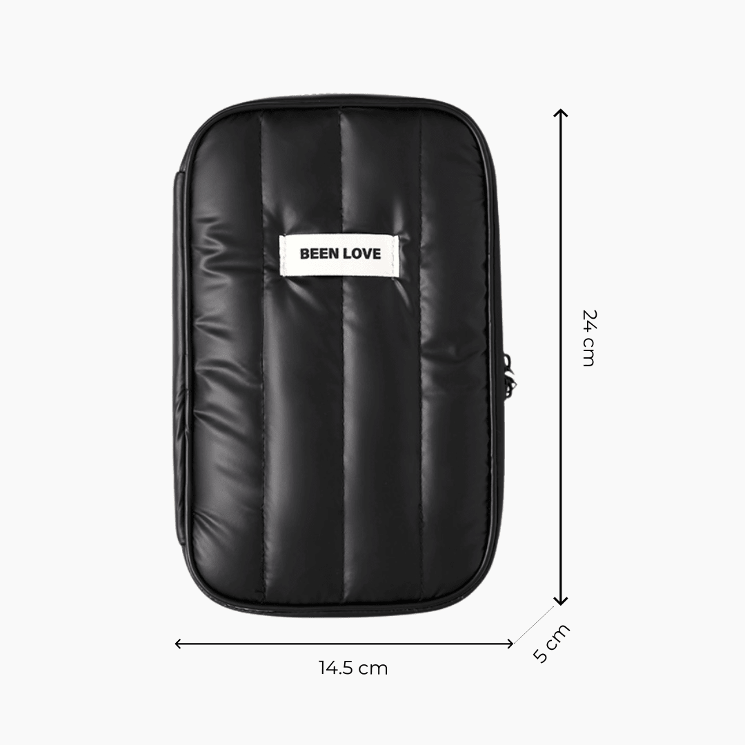 Estuche Organizador Portátil para Cables y Accesorios Puffer - Hola mundo