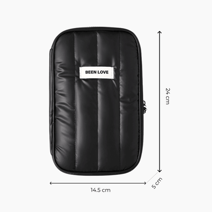 Estuche Organizador Portátil para Cables y Accesorios Puffer - Hola mundo
