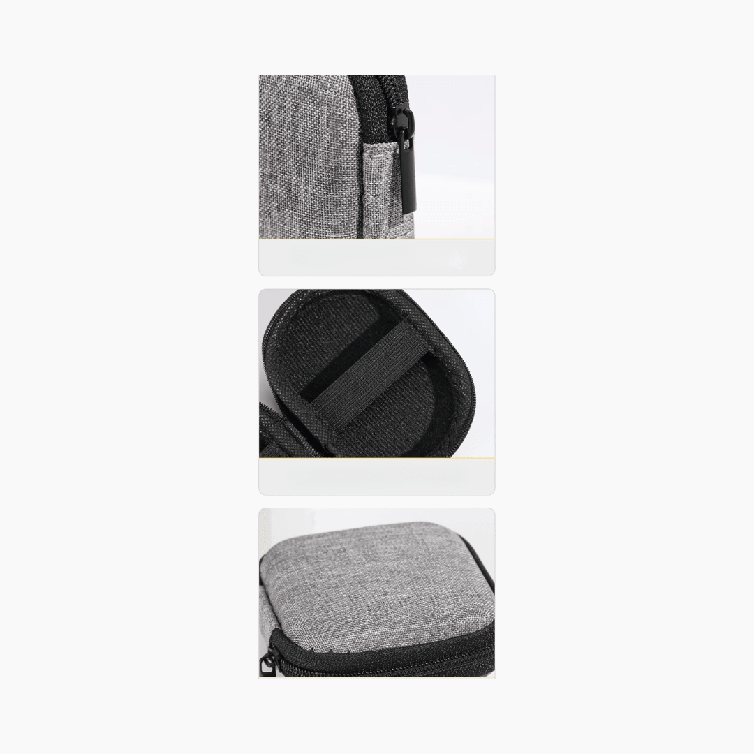 Estuche Organizador Rigido Portátil Para Cables Y Accesorios - Hola mundo