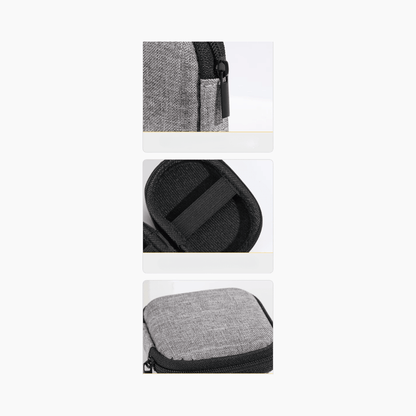 Estuche Organizador Rigido Portátil Para Cables Y Accesorios - Hola mundo
