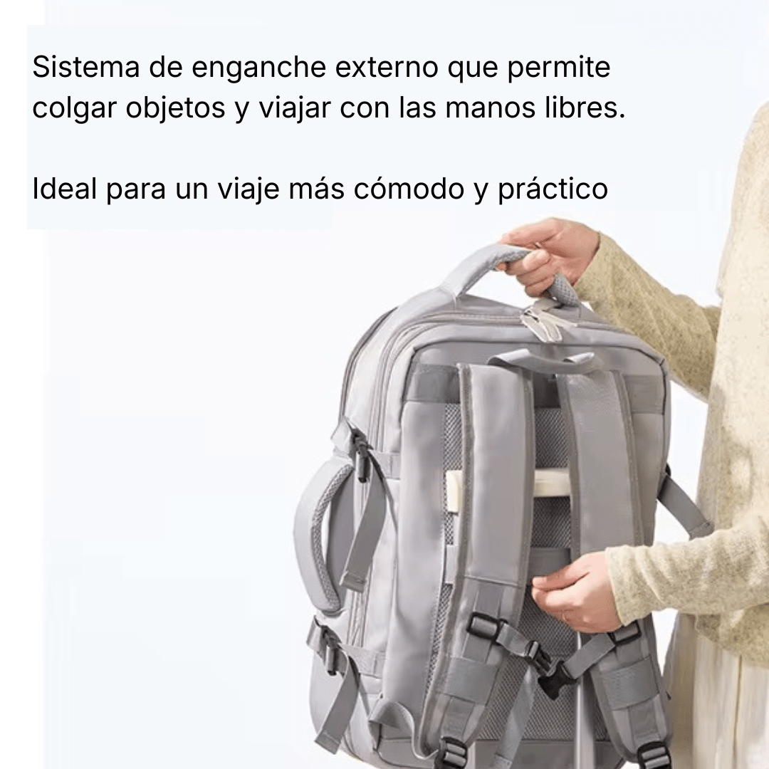 Mochila Carry On con USB - Hola mundo