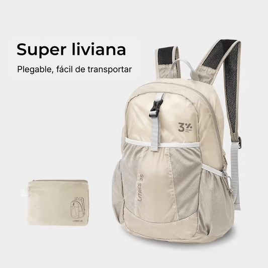 Mochila plegable impermeable - Hola mundo