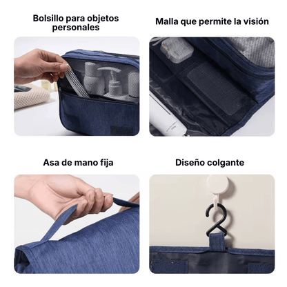 Neceser colgante plegable - Hola mundo