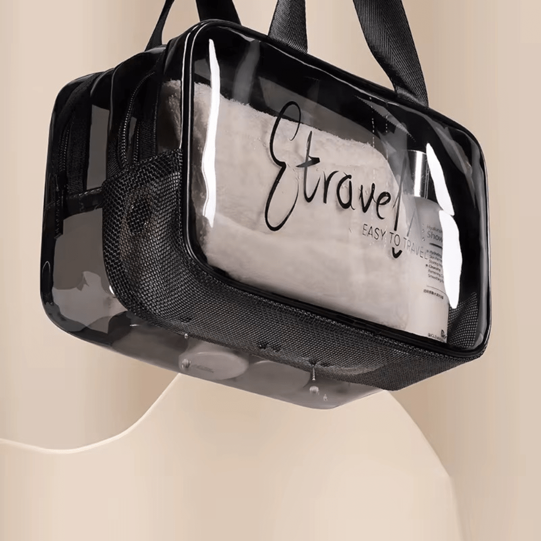 Neceser transparente doble - Hola mundo