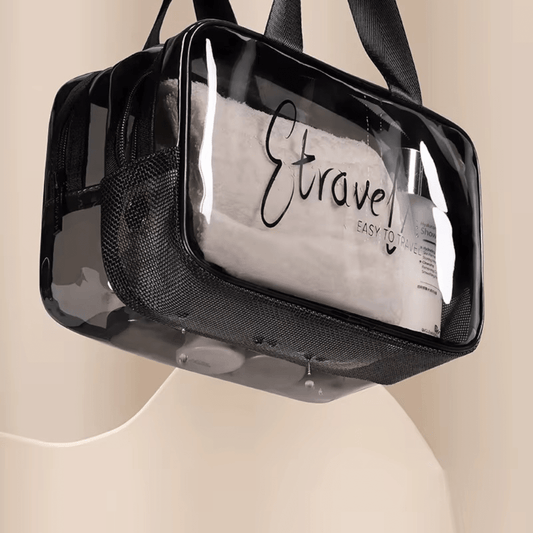 Neceser transparente doble - Hola mundo