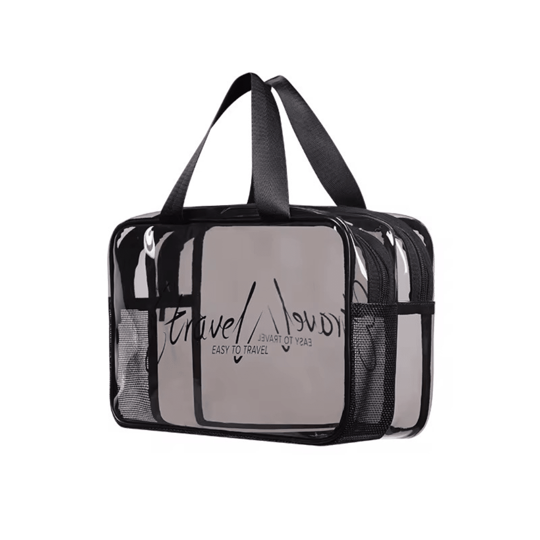 Neceser transparente doble - Hola mundo