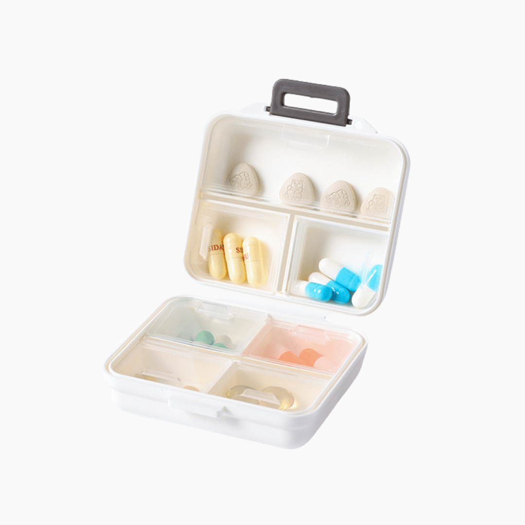 Pastillero Classic Organizador Portátil con 7 Compartimentos - Hola mundo