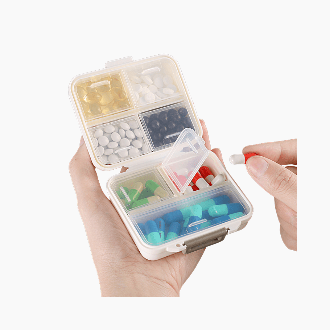 Pastillero Classic Organizador Portátil con 7 Compartimentos - Hola mundo