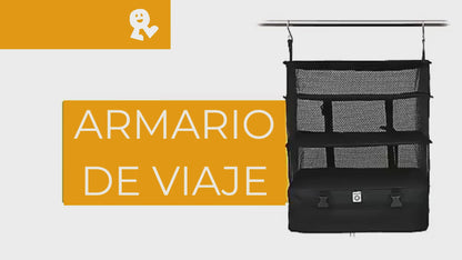 Organizador de Valija Plegable 3 Estantes Colgante