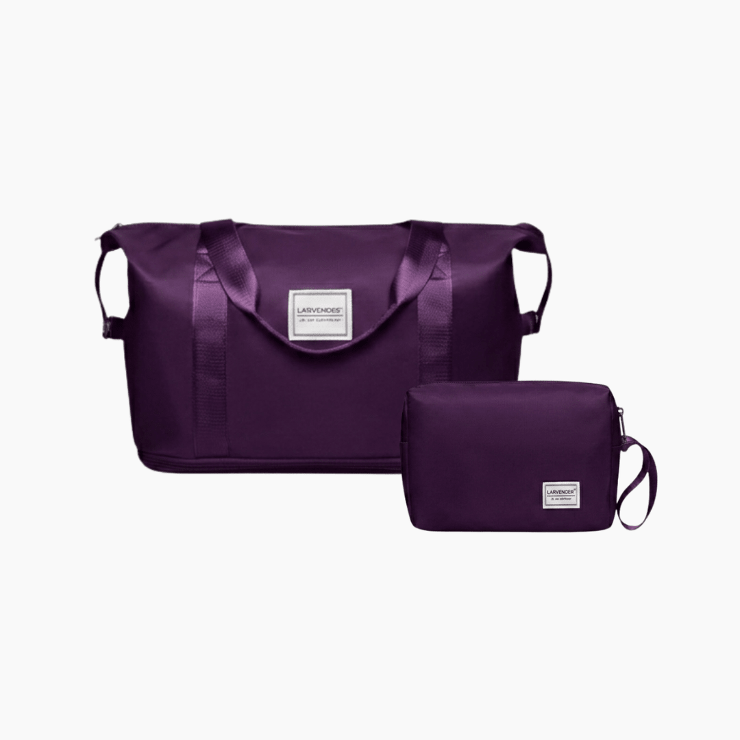 Set Bolso de Mano de Viaje Extensible + Neceser Larvender Praga (9895) - Hola mundo