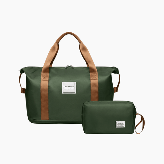 Set Bolso de Mano de Viaje Extensible + Neceser Larvender Praga (9895) - Hola mundo