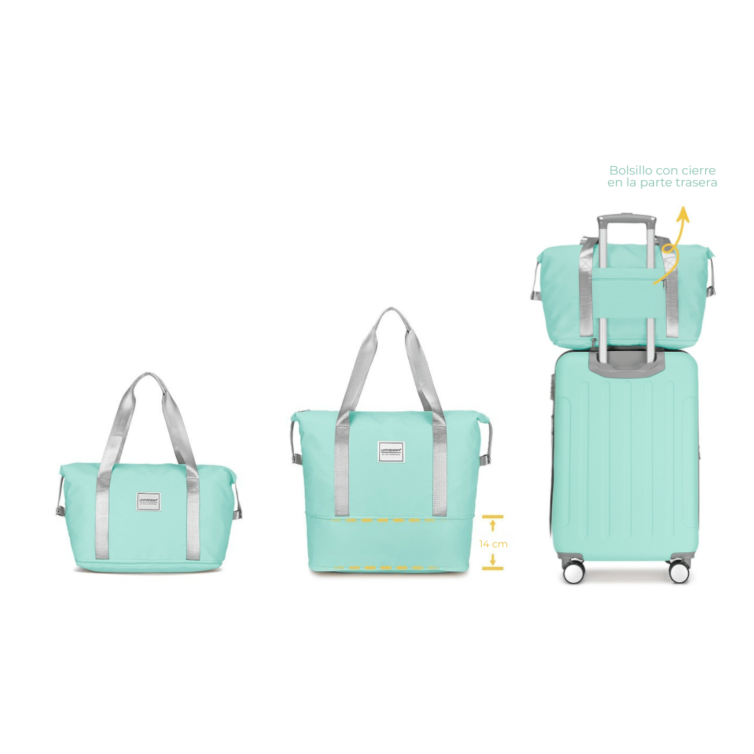Set Bolso de Mano de Viaje + Neceser Larvender Venecia (5656) - Hola mundo