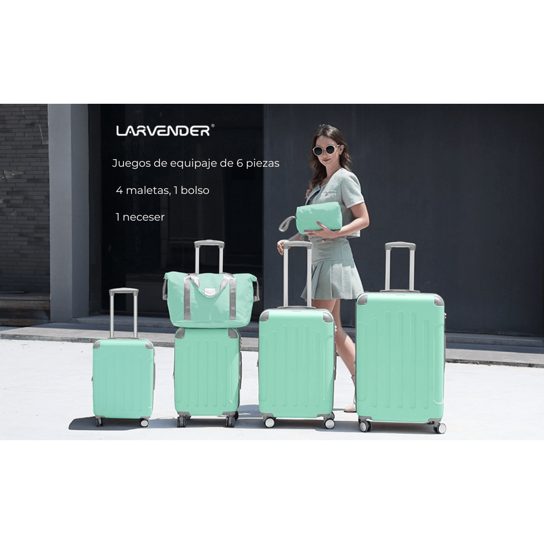 Set Bolso de Mano de Viaje + Neceser Larvender Venecia (5656) - Hola mundo