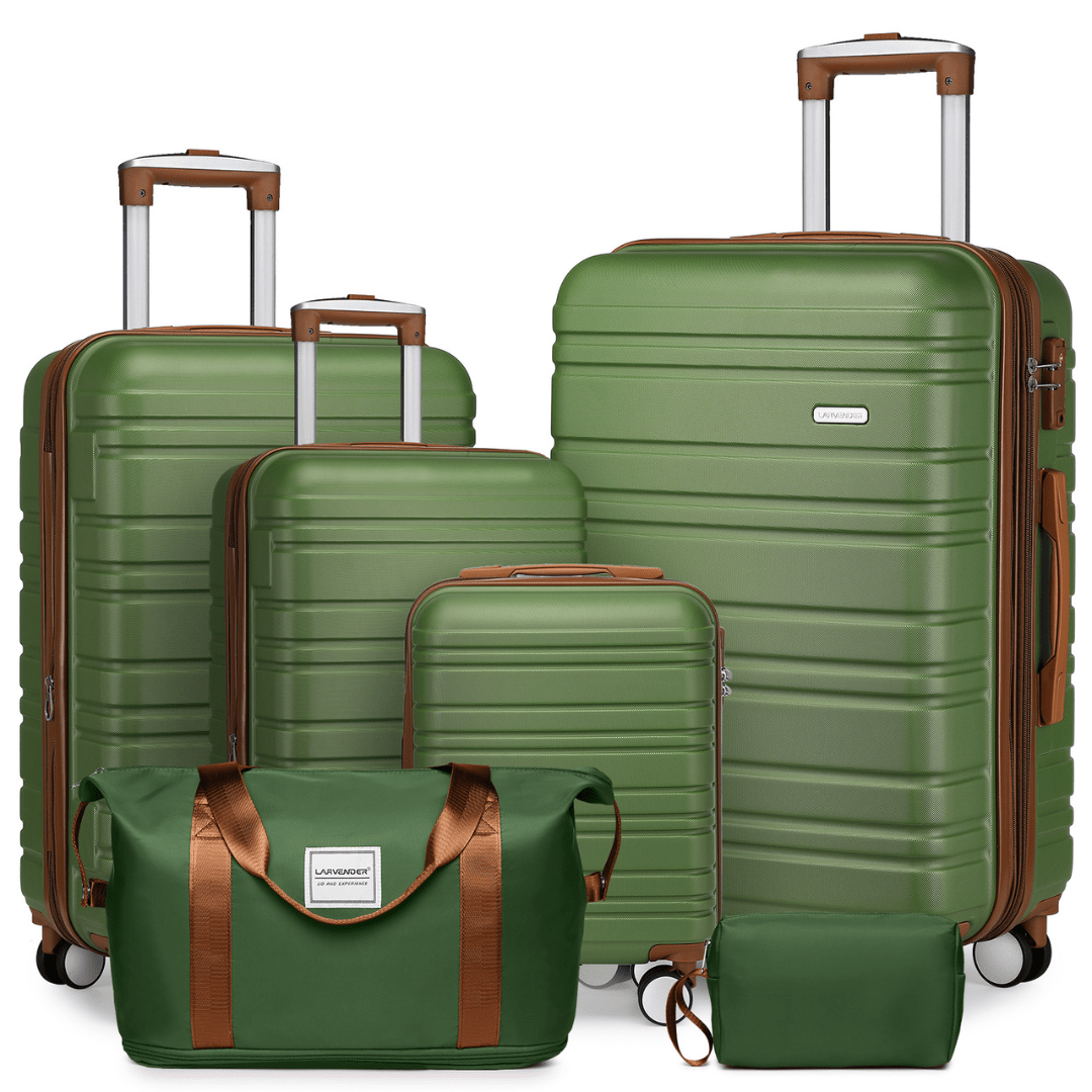 Set Completo Larvender Lisboa - 6 piezas (18", 20", 24", 28" + Bolso + Neceser) (5515) - Hola mundo