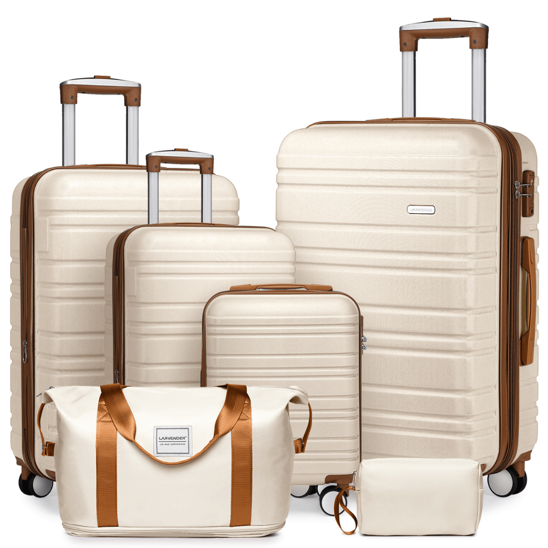 Set Completo Larvender Lisboa - 6 piezas (18", 20", 24", 28" + Bolso + Neceser) (5515) - Hola mundo