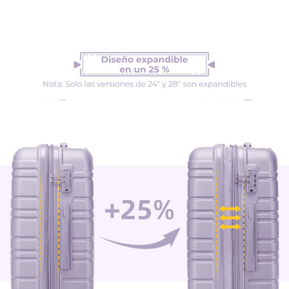 Set Completo Larvender Lisboa - 6 piezas (18", 20", 24", 28" + Bolso + Neceser) (5515) - Hola mundo