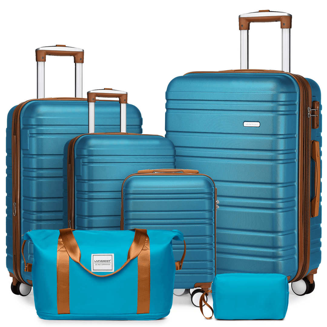 Set Completo Larvender Lisboa - 6 piezas (18", 20", 24", 28" + Bolso + Neceser) (5515) - Hola mundo