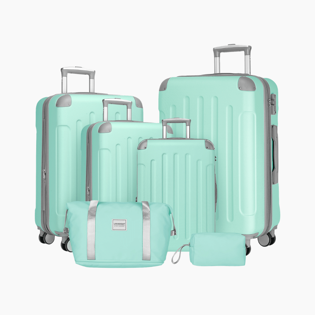 Set Completo Valijas Rígidas Larvender Venecia - 6 piezas (18", 20", 24", 28" + Bolso + Neceser) (5656) - Hola mundo