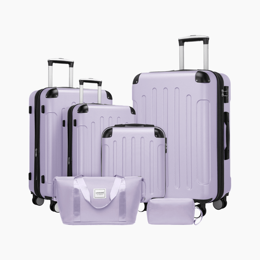 Set Completo Valijas Rígidas Larvender Venecia - 6 piezas (18", 20", 24", 28" + Bolso + Neceser) (5656) - Hola mundo