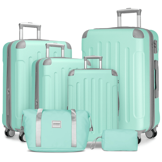 Set Completo Valijas Rígidas Larvender Venecia - 6 piezas (18", 20", 24", 28" + Bolso + Neceser) (5656) - Hola mundo