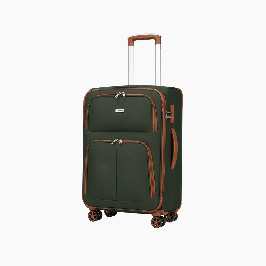 Valija de Tela Larvender Praga 24" - Mediana Expandible (9895) - Hola mundo