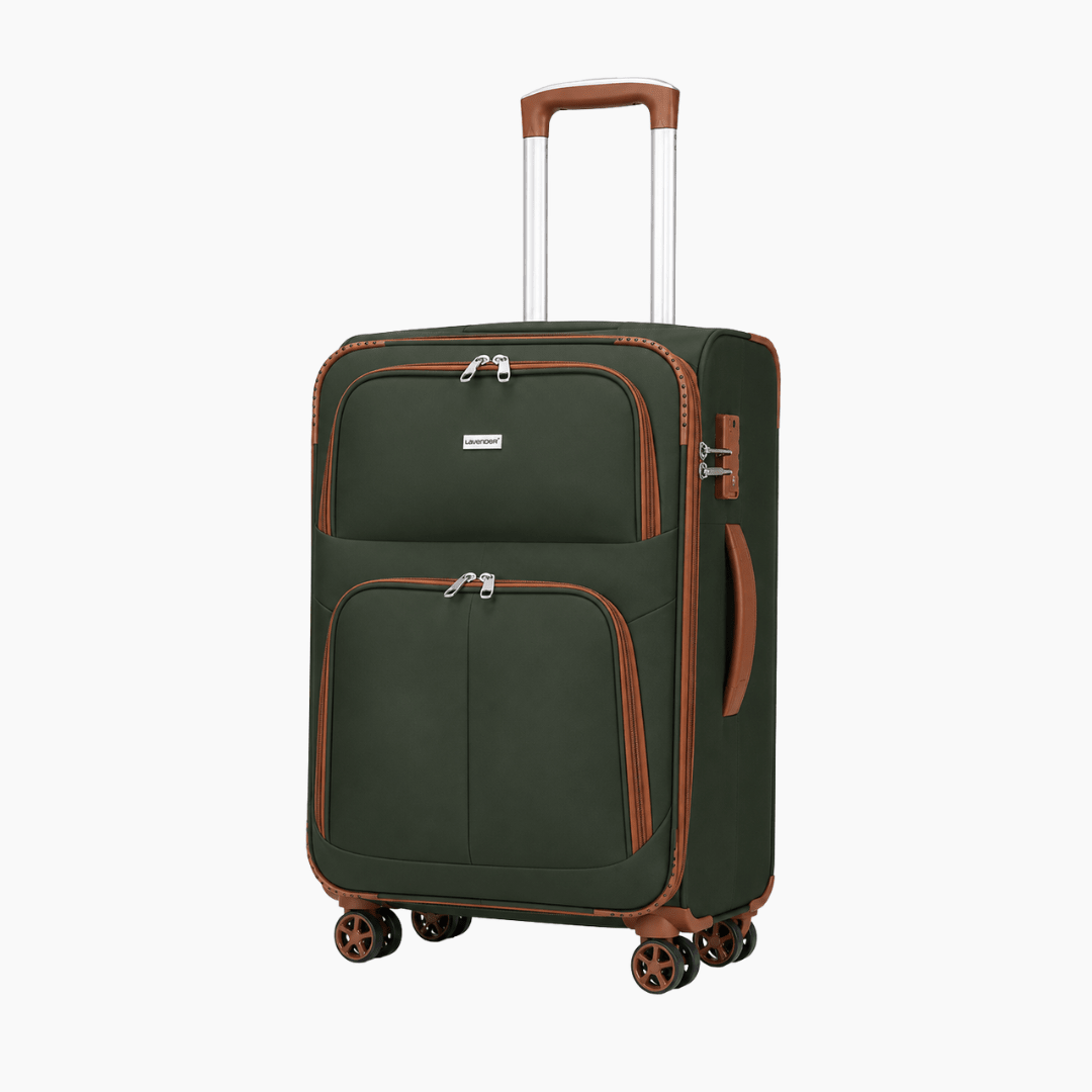 Valija de Tela Larvender Praga 28" - Grande Expandible (9895) - Hola mundo