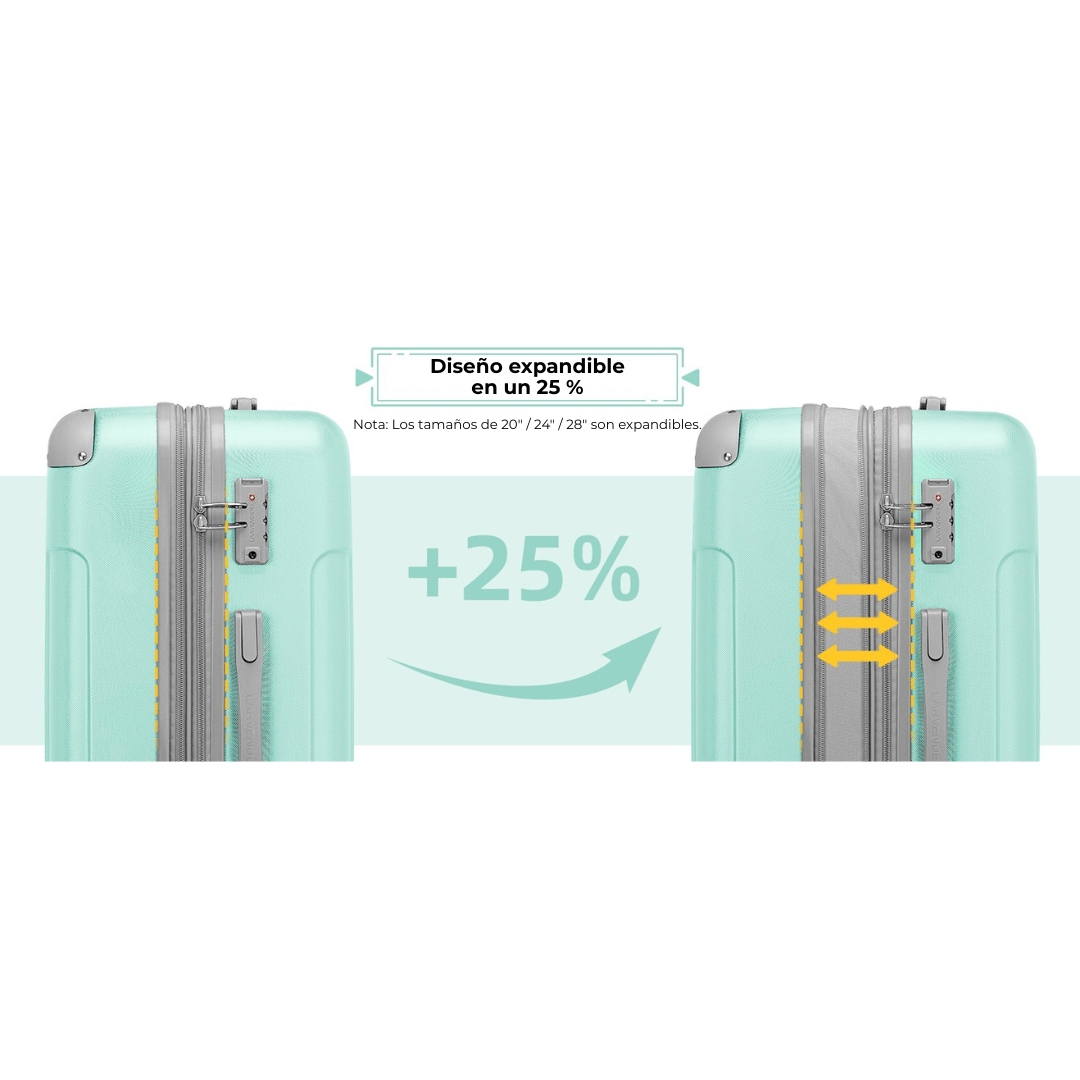 Valija Rígida Larvender Venecia 24" - Mediana (5656) - Hola mundo